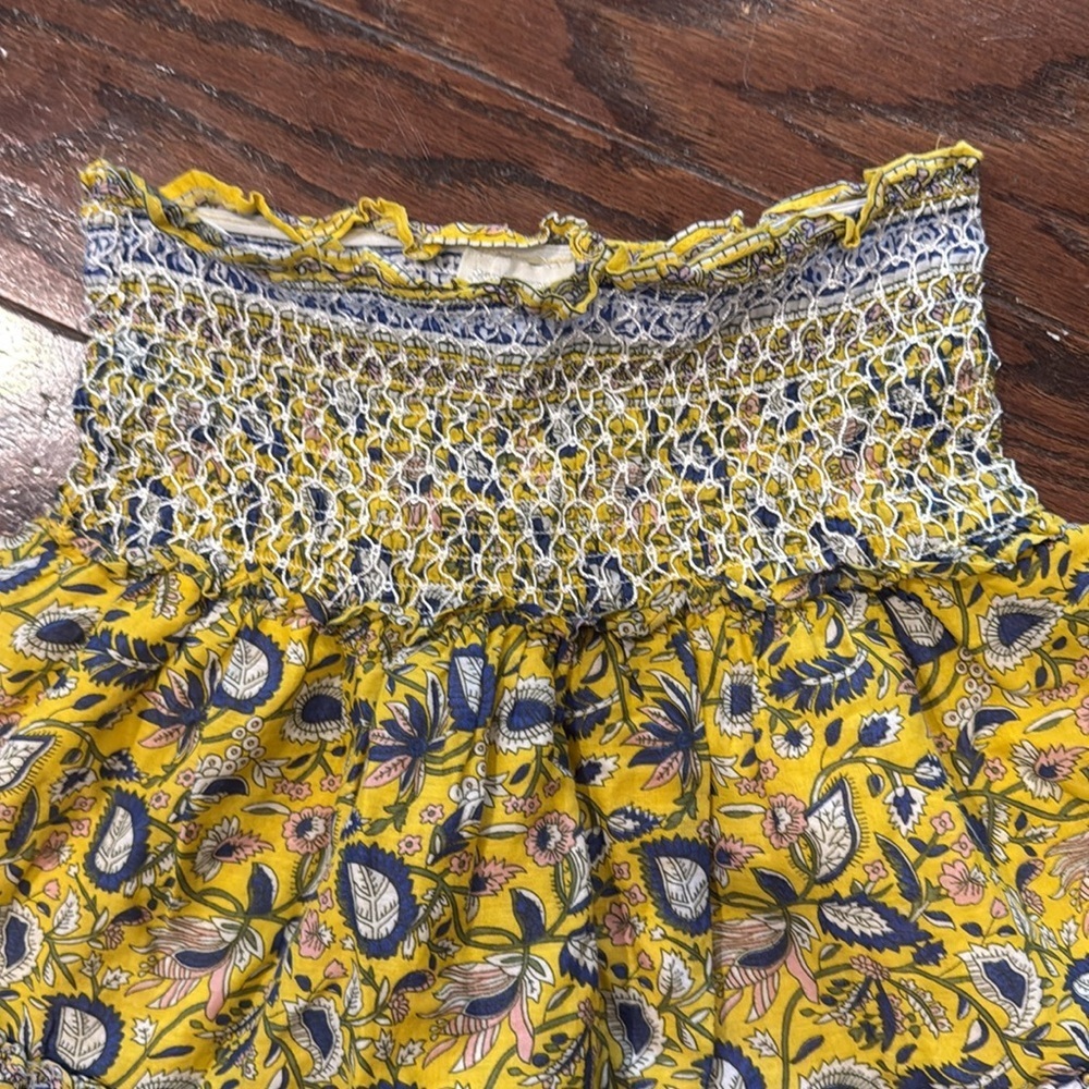 Jennifer & Grace smocked waist paisley mini skirt, small - Picture 5 of 10